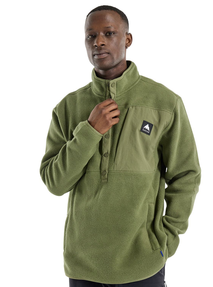 Burton Cinder Fleece Pullover Forest Moss S 