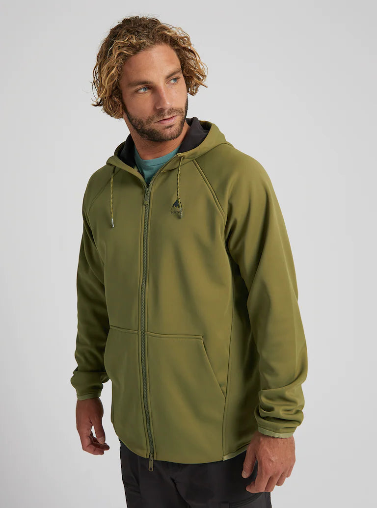 Burton Crown Weatherproof Full-Zip Fleece Martini Olive S 