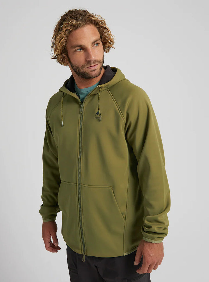 Burton Crown Weatherproof Full-Zip Fleece Martini Olive S 