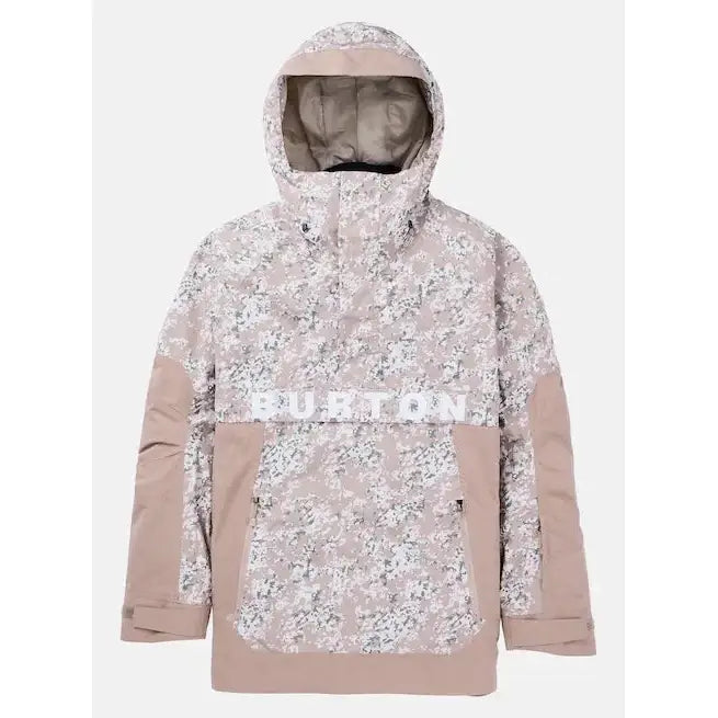 Burton Frostner 2L Anorak Jacket Snowfall Camo / Summit Taupe S 