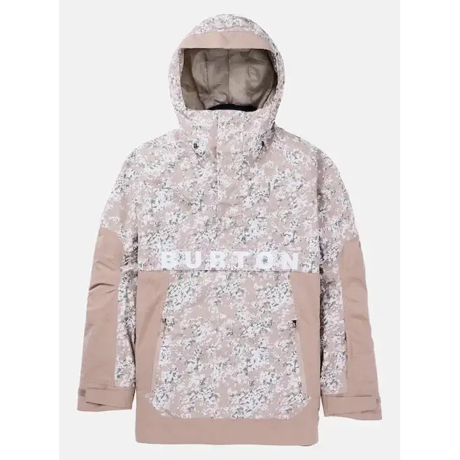 Burton Frostner 2L Anorak Jacket Snowfall Camo / Summit Taupe S 