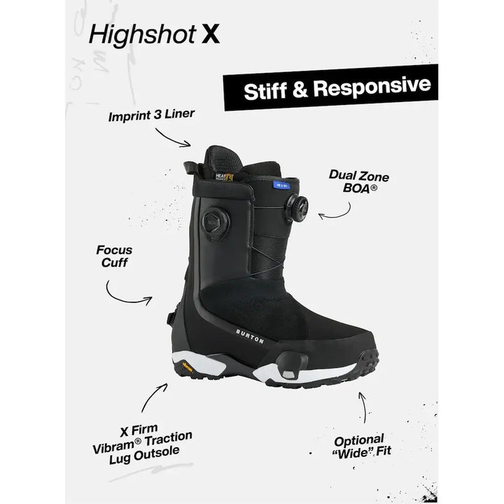 Burton Highshot X Step On Wide Snowboard Boots