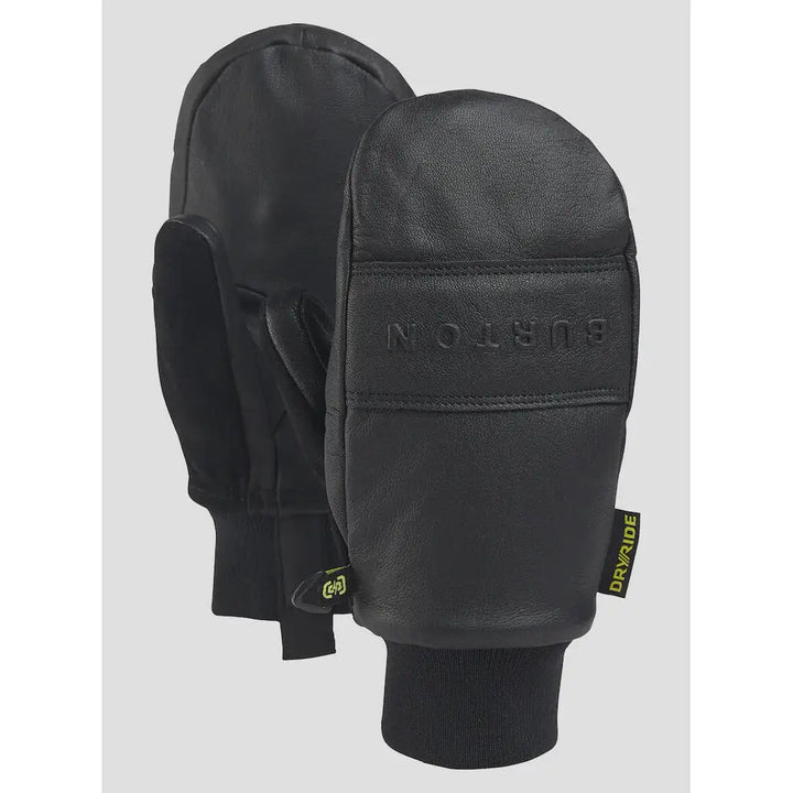Burton Kids Treeline Leather Mitts - True Black / M