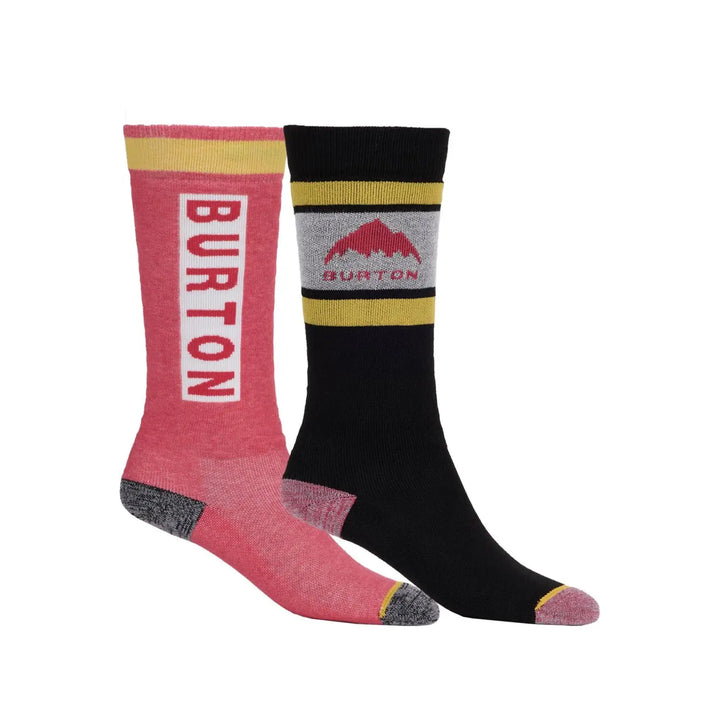 Burton Kids Weekend Midweight 2 Pack Socks Azalea Pink S / M 