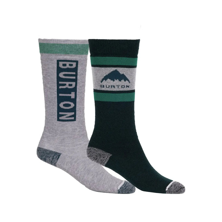 Burton Kids Weekend Midweight 2 Pack Socks Deep Emerald S / M 
