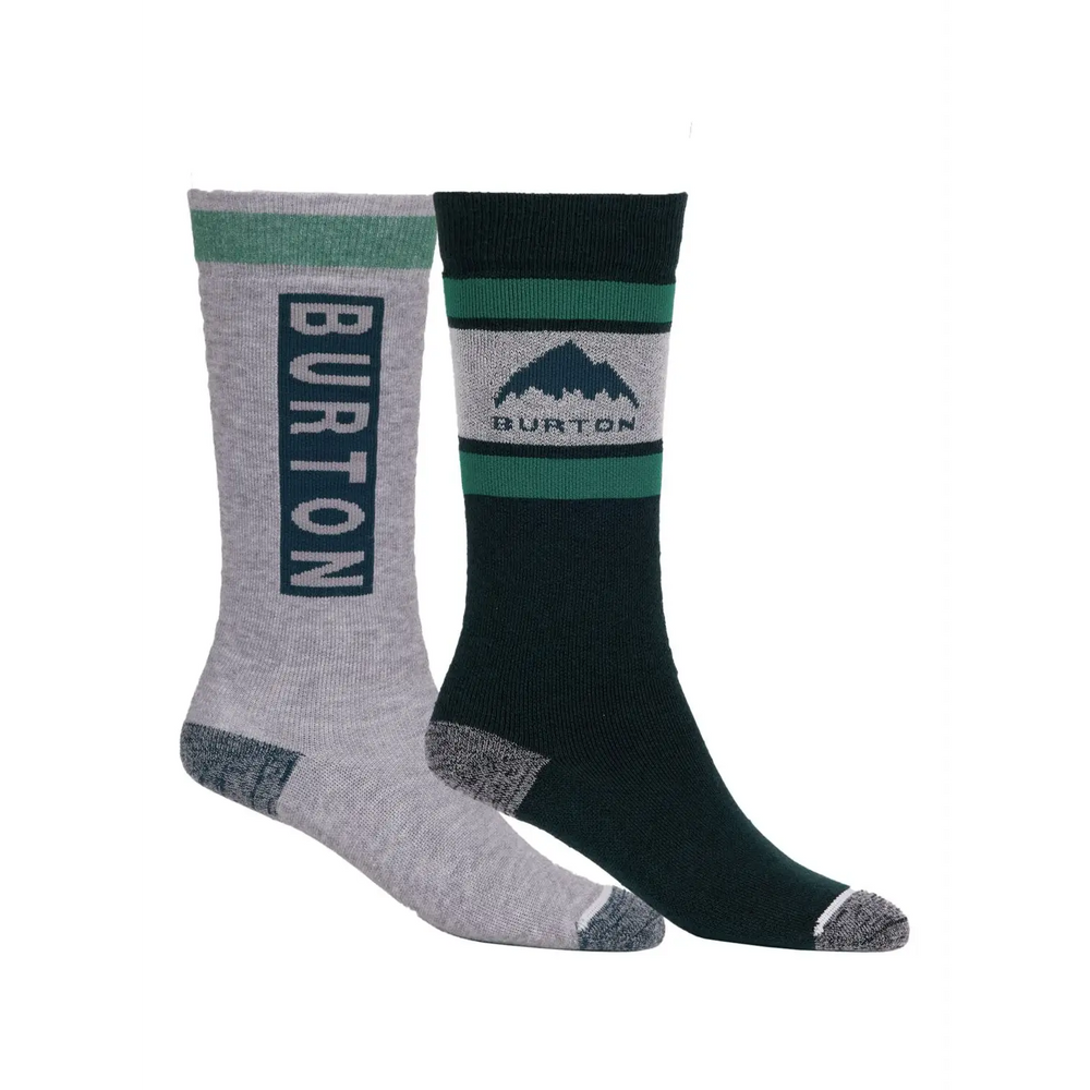 Burton Kids Weekend Midweight 2 Pack Socks Deep Emerald S / M 
