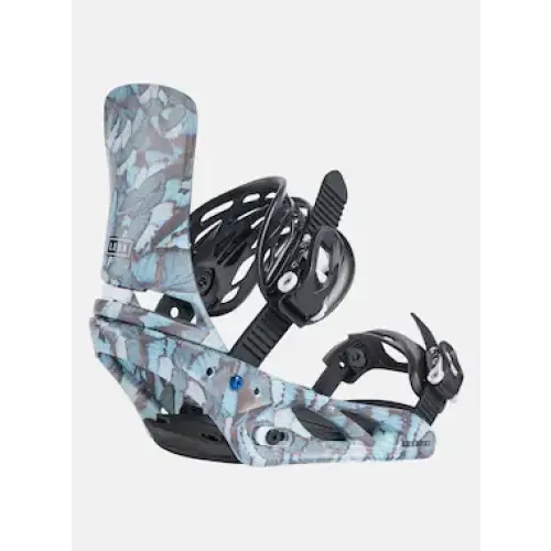 Burton Lexa RE:Flex Womens Snowboard Bindings 2026 - Blue Butterflies / M