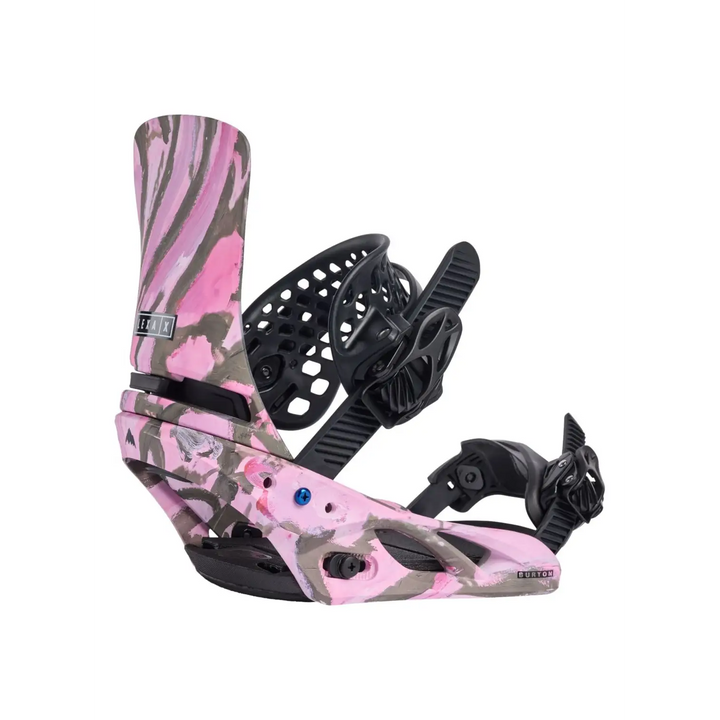 Burton Womens Lexa X Re:Flex Snowboard Bindings Grey / Pink M 