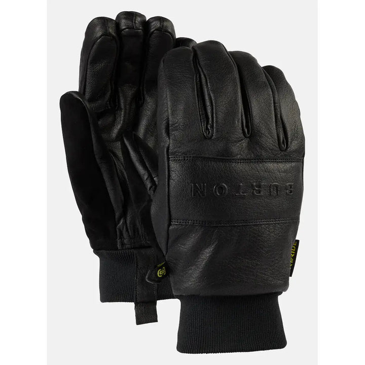 Burton Treeline Leather Gloves - True Black / XS