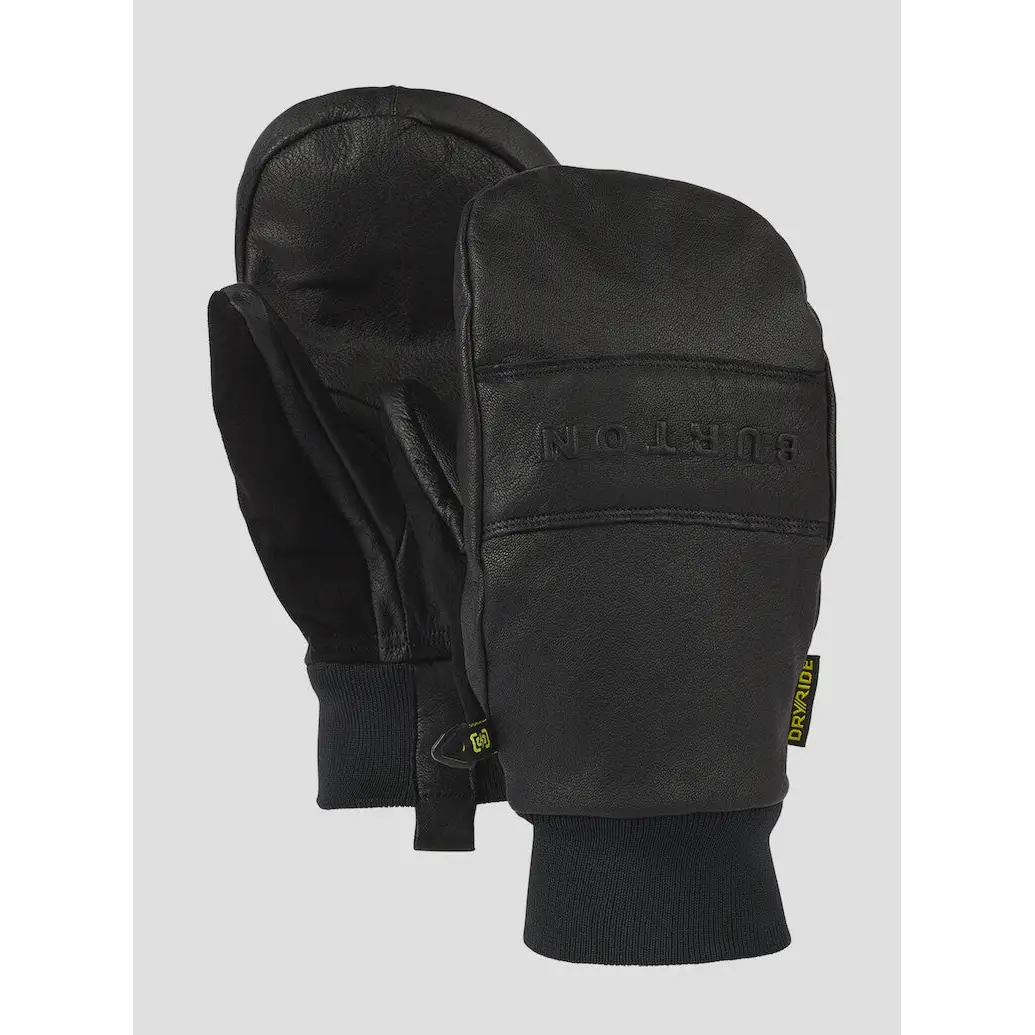Burton Treeline Leather Mitts - True Black / XS
