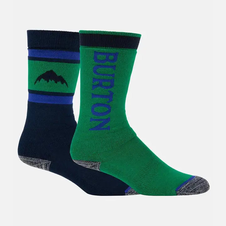 Burton Weekend Midweight Youth Sock 2-Pack 2024 - Galaxy Green / XS / S - SSOCK