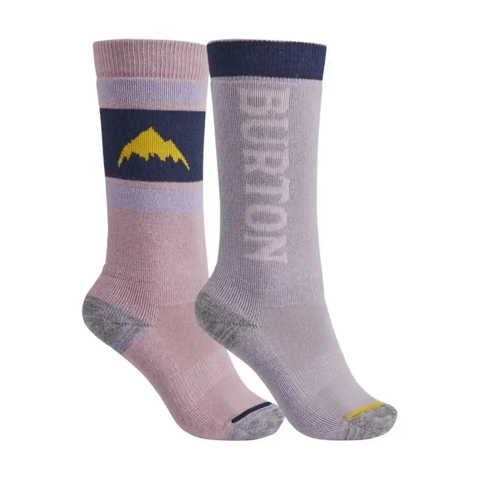 Burton Weekend Midweight Youth Sock 2-Pack Orchard Bouquet / Foxglove Violet M / L 