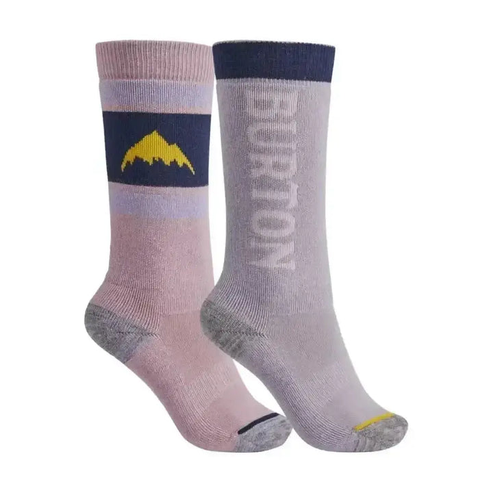 Burton Weekend Midweight Youth Sock 2-Pack Orchard Bouquet / Foxglove Violet M / L 