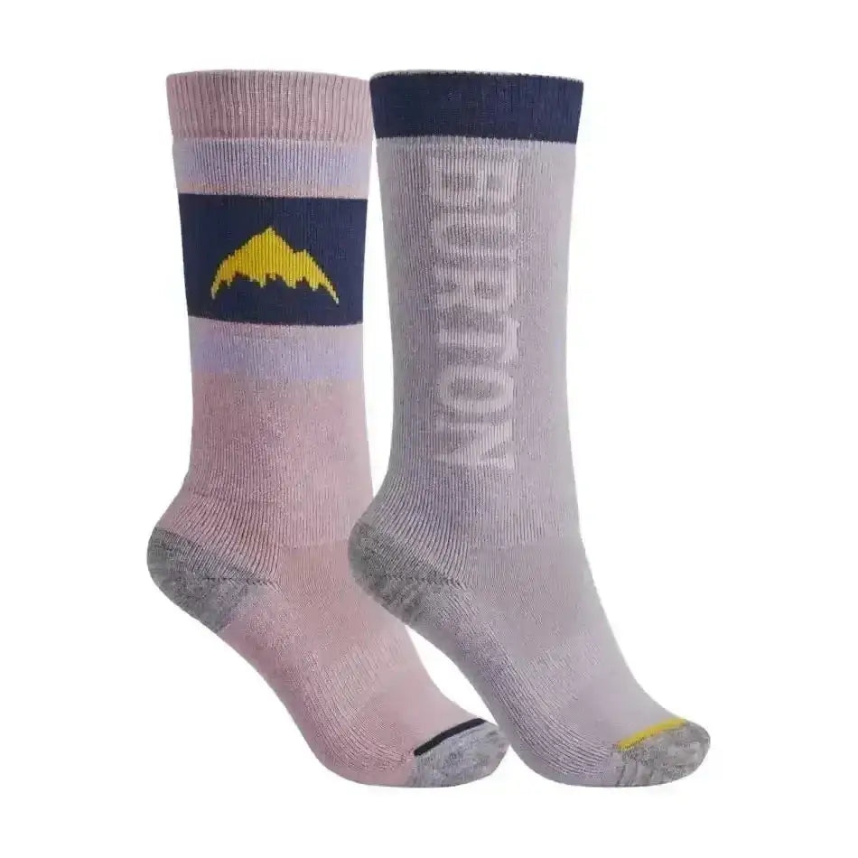 Burton Weekend Midweight Youth Sock 2-Pack Orchard Bouquet / Foxglove Violet M / L 