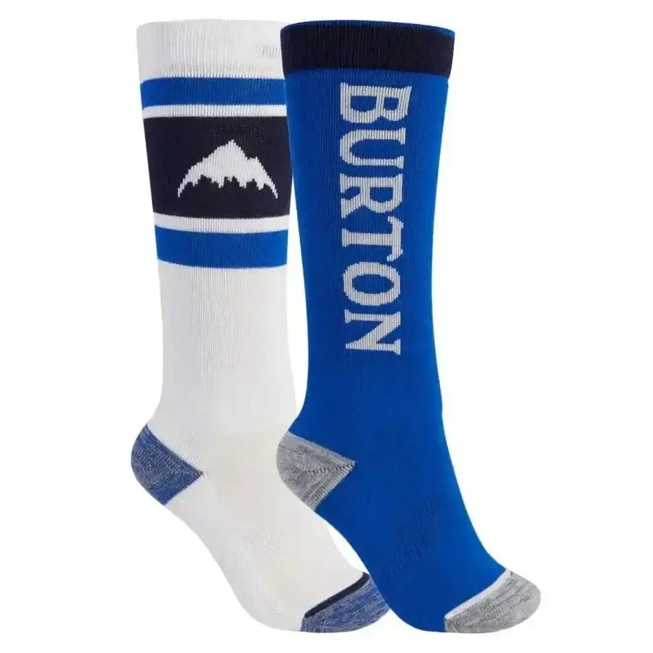 Burton Weekend Midweight Youth Sock 2-Pack Stout White / Lapis Blue M / L 