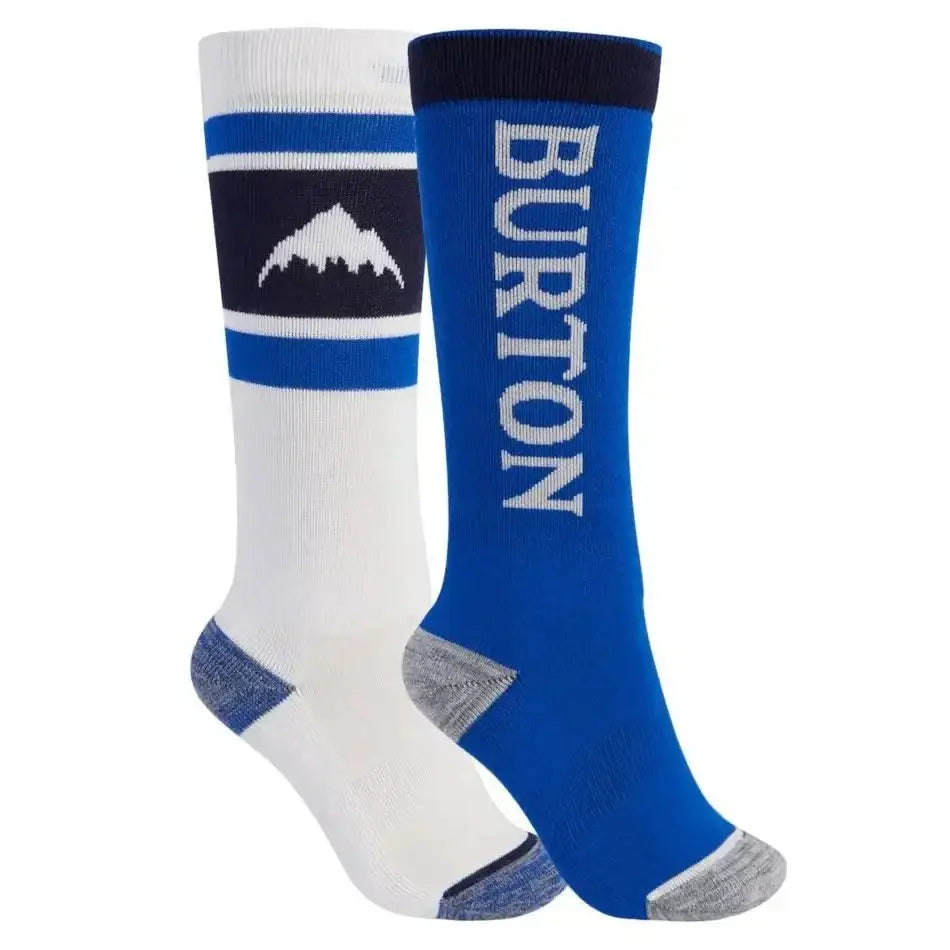 Burton Weekend Midweight Youth Sock 2-Pack Stout White / Lapis Blue M / L 