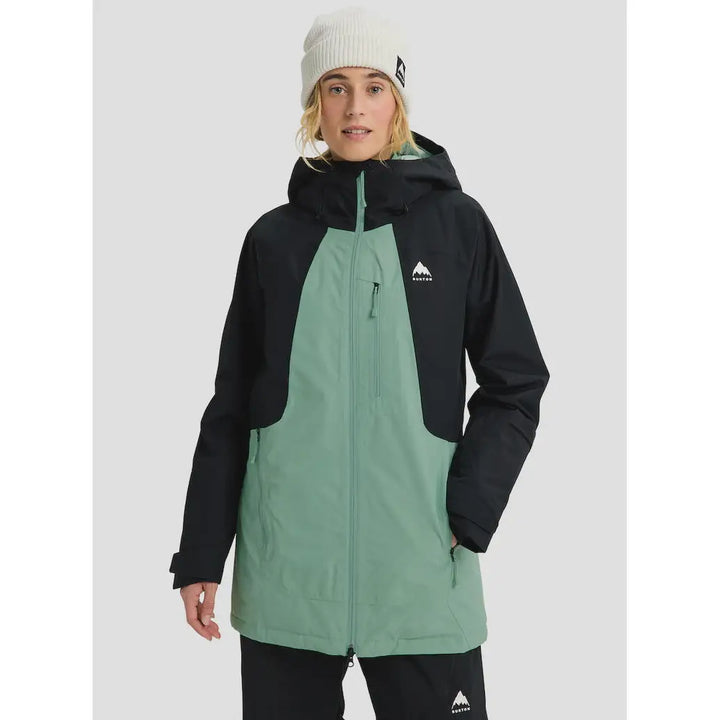 Burton Womens Reserve 2L Insulated Jacket - True Black / Soft Sage / S