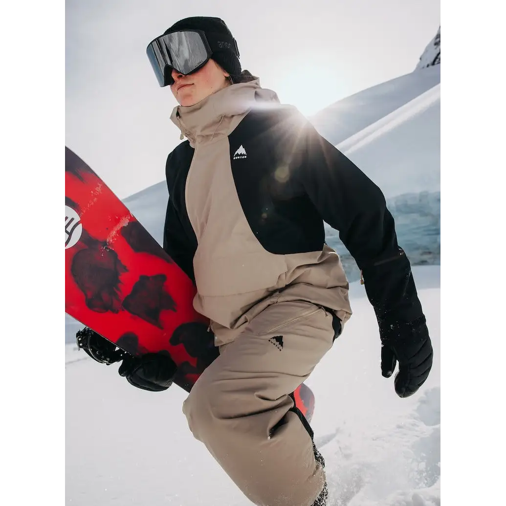 Burton Womens Reserve 2L Relaxed Anorak Jacket - Summit Taupe / True Black / S