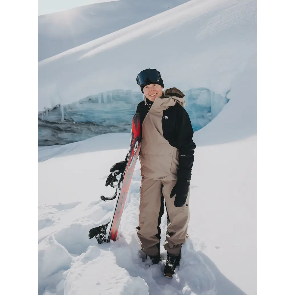 Burton Womens Reserve 2L Relaxed Pants - Summit Taupe / True Black / S