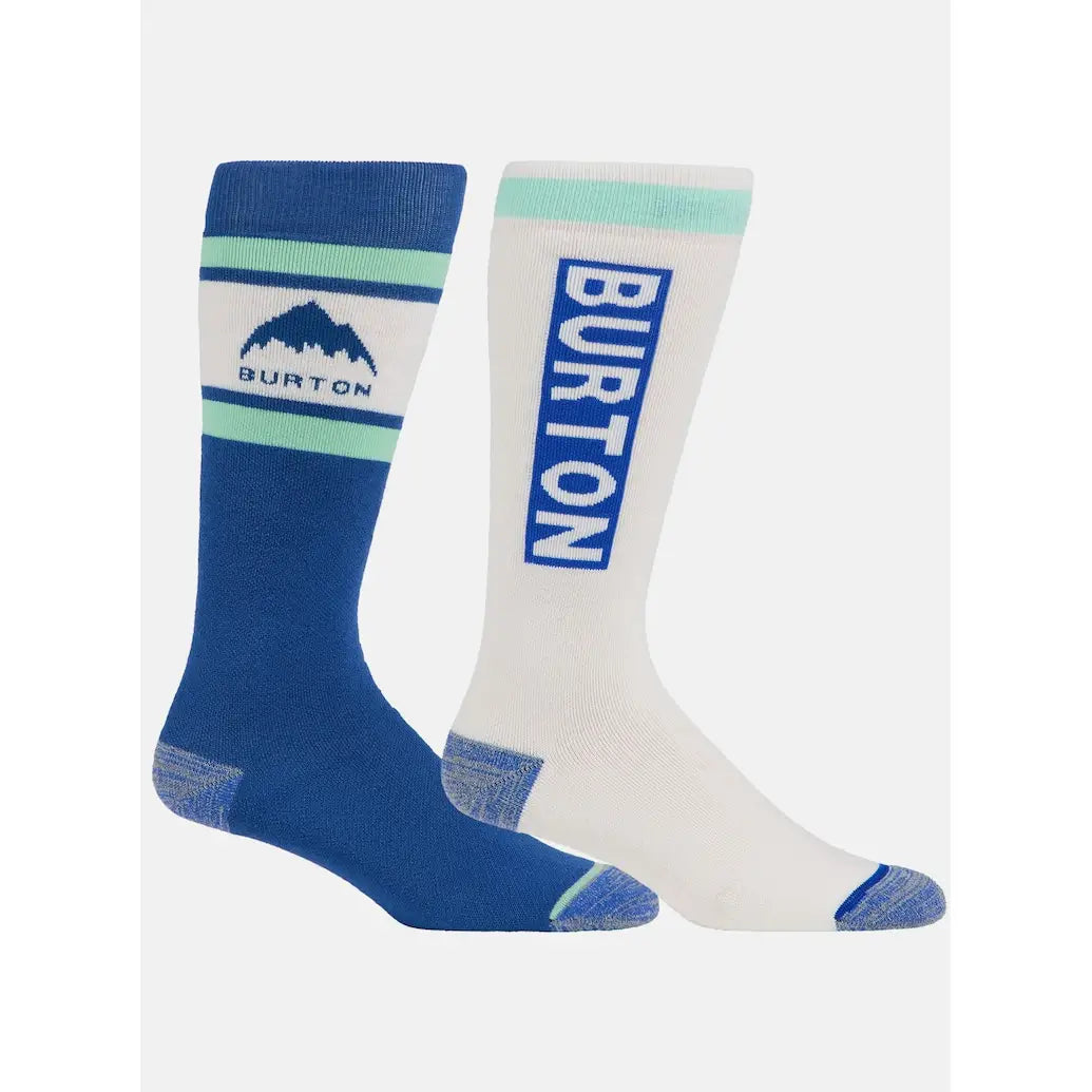 Burton Women’s Weekend Midweight Socks (2 Pack) - Jake Blue / Light Teal / S / M