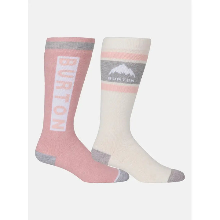 Burton Women’s Weekend Midweight Socks (2 Pack) - Stout White / S / M