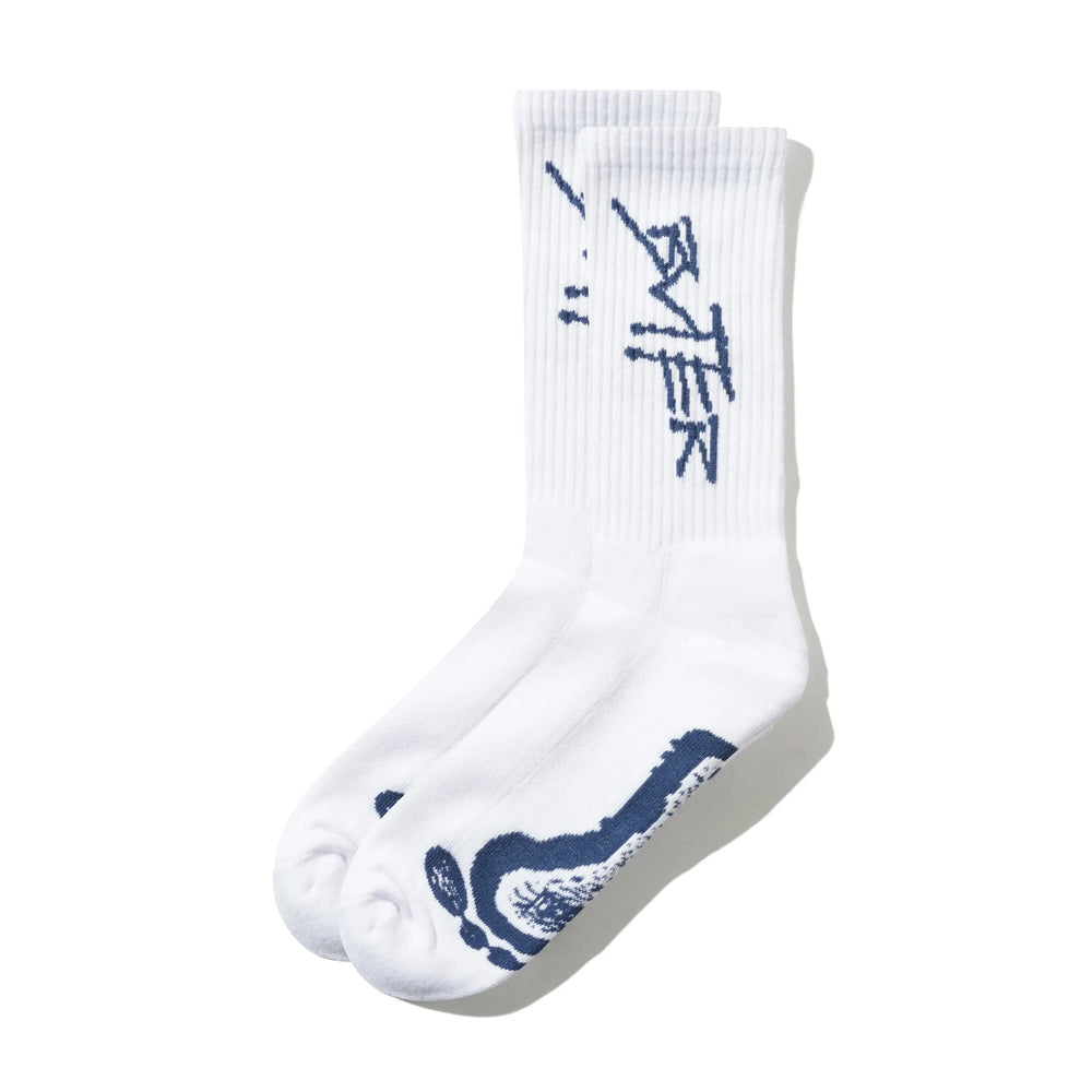 Butter Footprints Socks - White