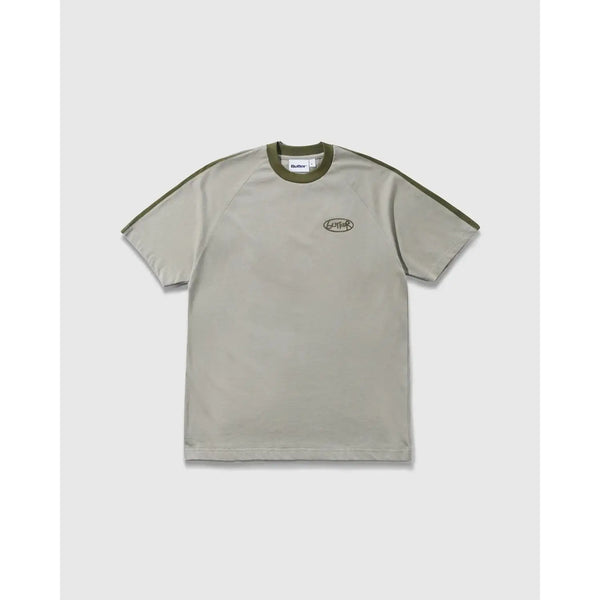 Butter Goods Abseil Panel T-Shirt - Cement / Moss / S