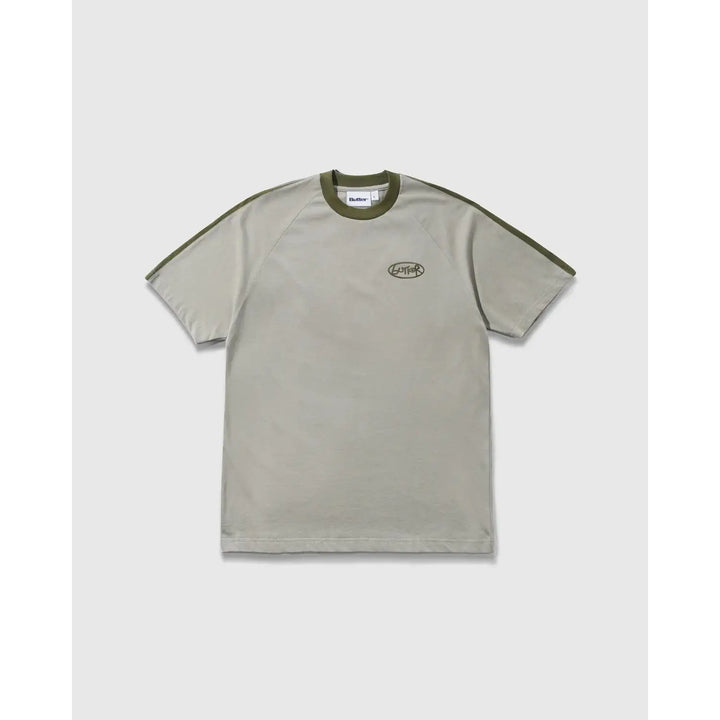 Butter Goods Abseil Panel T-Shirt - Cement / Moss / S