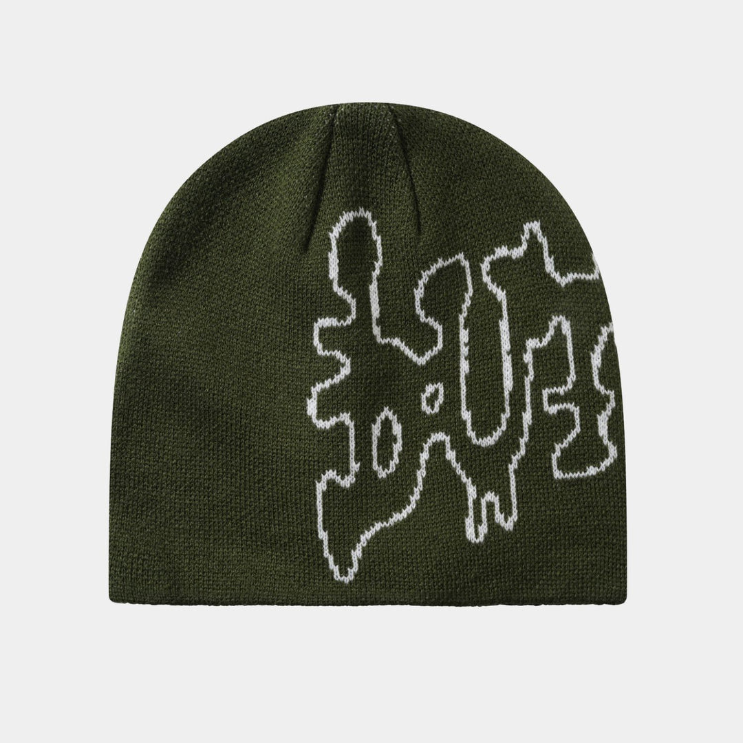 Butter Goods Blotch Skully Beanie Fatigue 