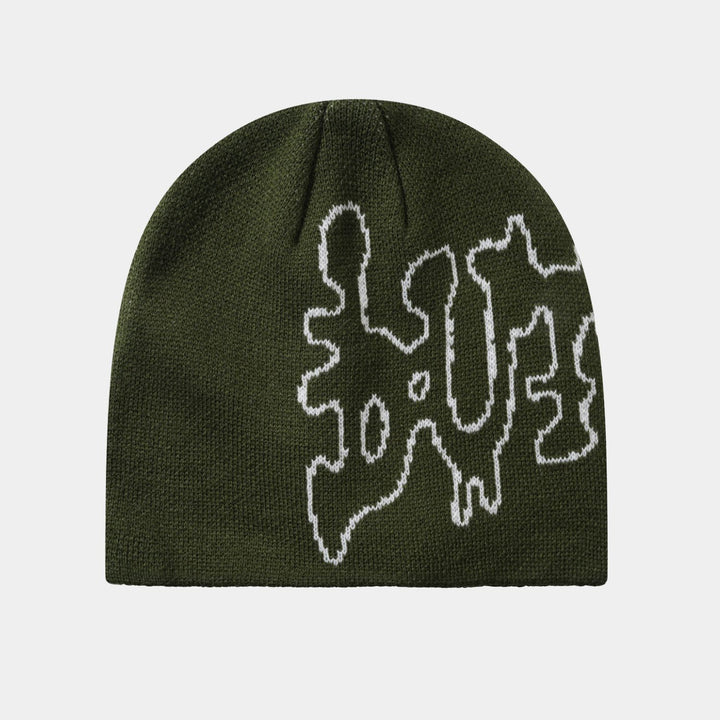 Butter Goods Blotch Skully Beanie Fatigue 