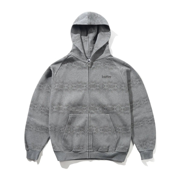 Butter Goods Faded Waffle Zip-Thru Hood