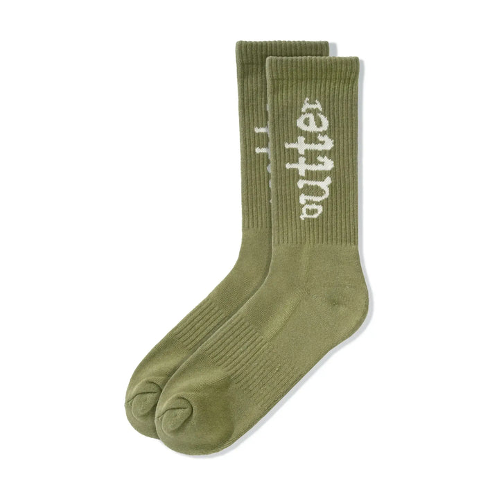 Butter Goods Frenzy Socks Brown 