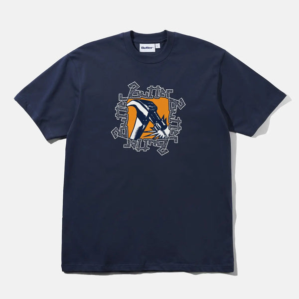 Butter Goods Hammer T-Shirt - Midnight / M