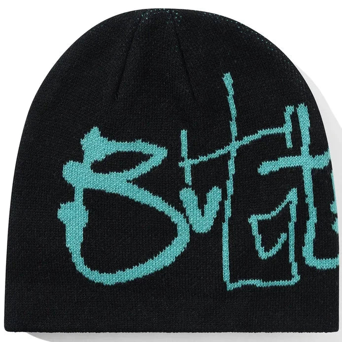 Butter Goods Scribble Skully Beanie Black 