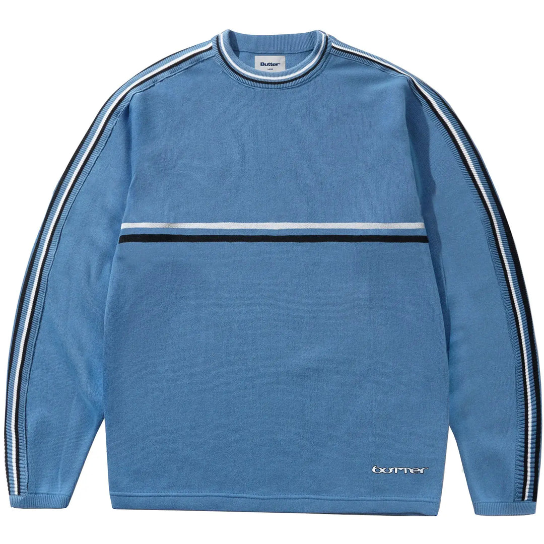 Butter Goods Station Knit Sweater - Slate / S