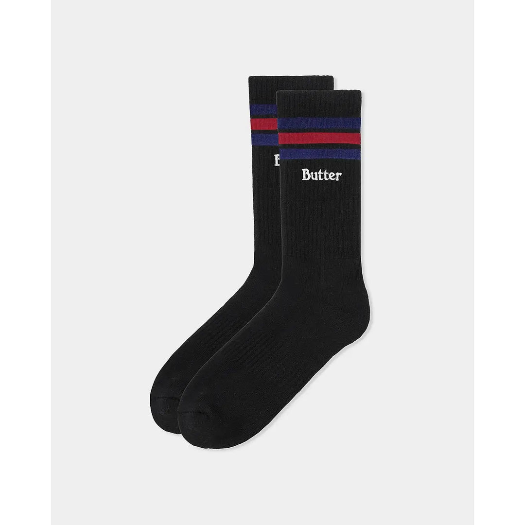 Butter Goods Stripe Socks - Black