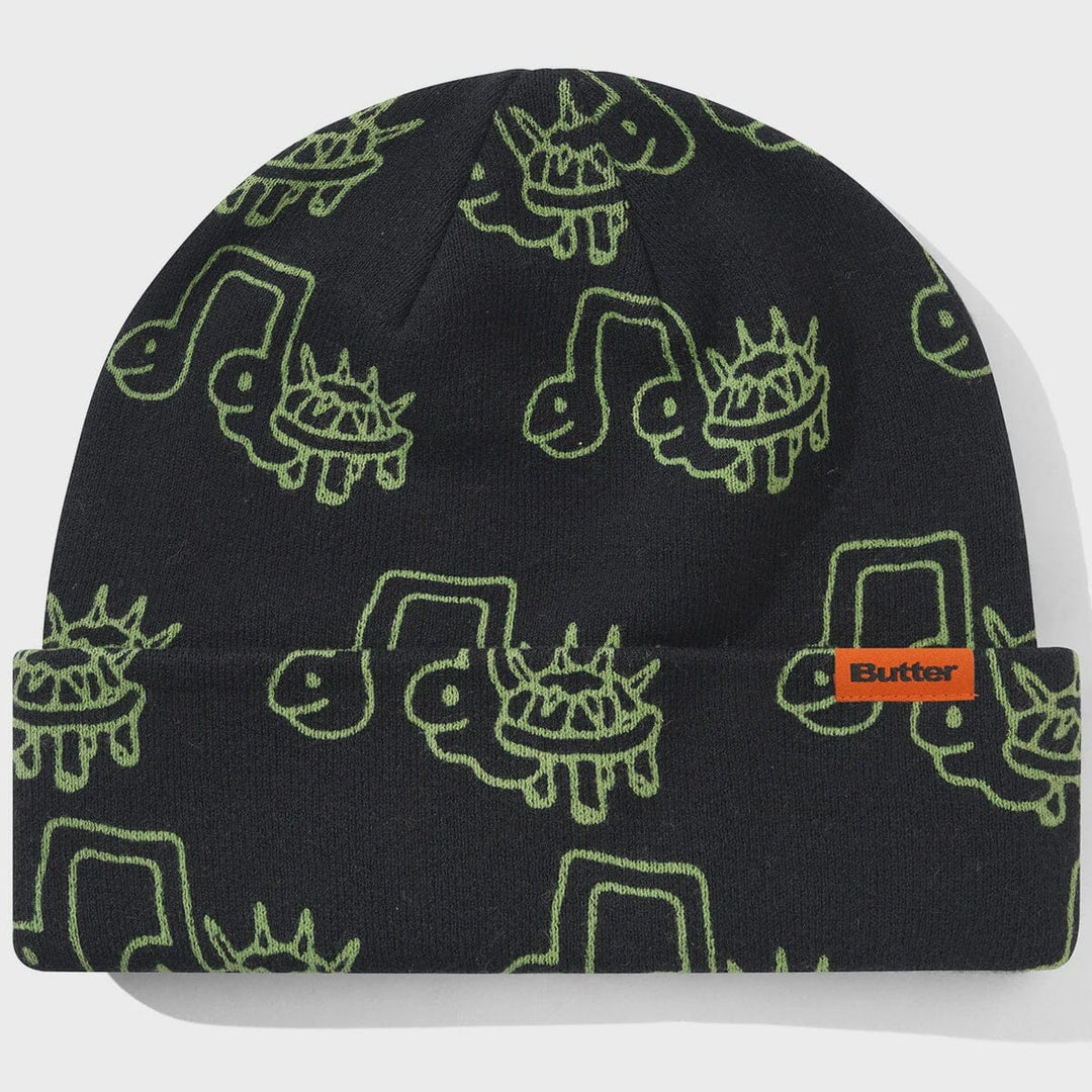 Butter Goods Turtle Beanie Black 