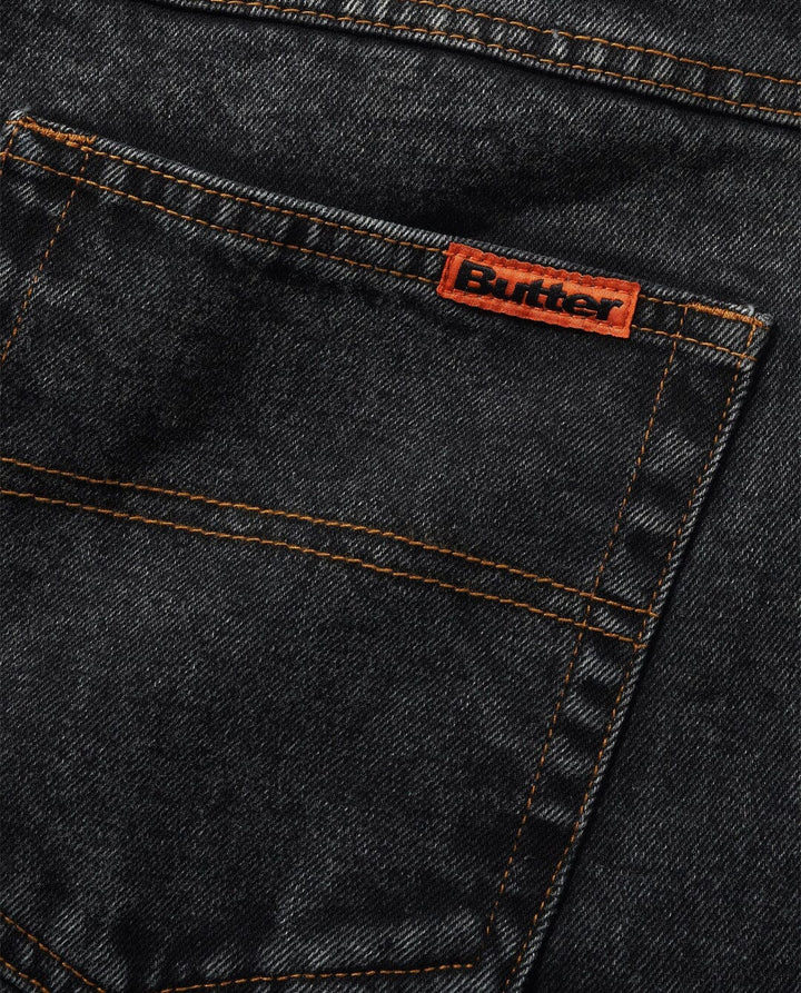 Butter Goods Weathergear Denim Jeans - Gunmetal 