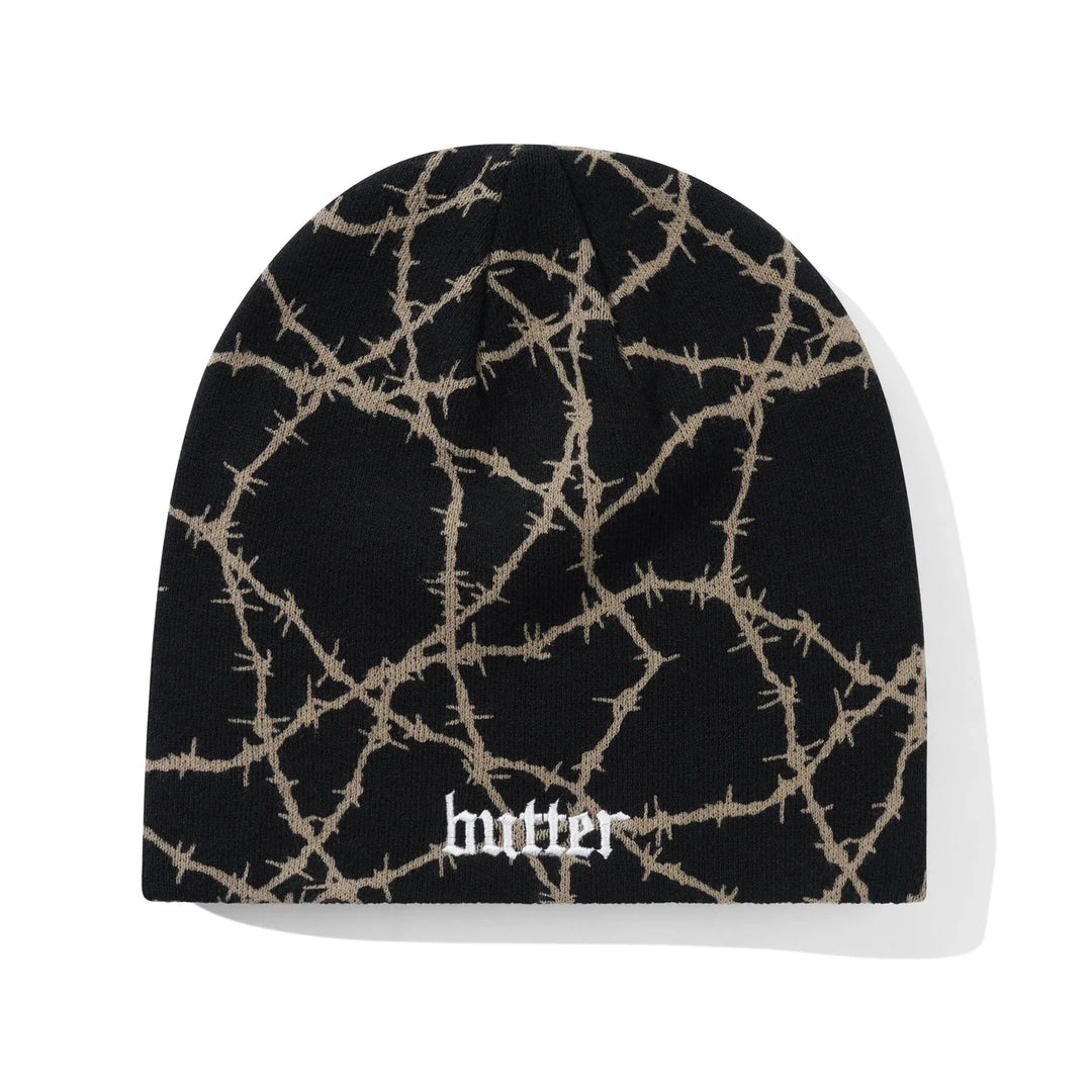 Butter Goods Wired Skully Beanie Black 