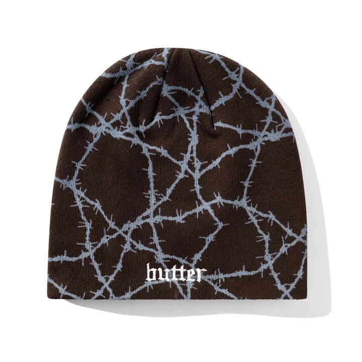 Butter Goods Wired Skully Beanie Brown 
