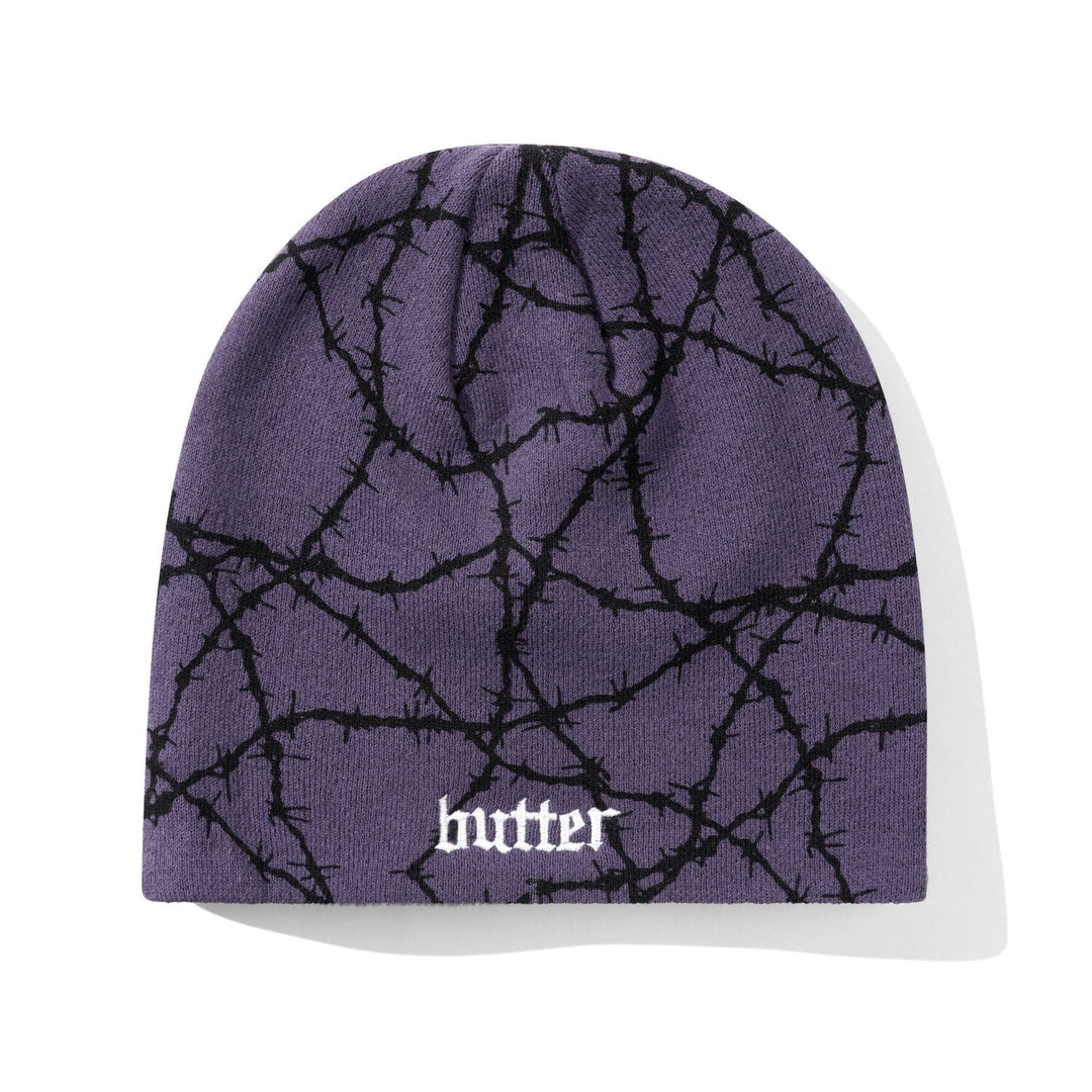 Butter Goods Wired Skully Beanie Purple 