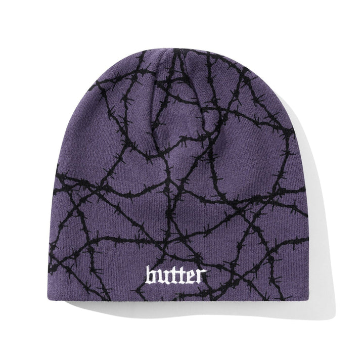 Butter Goods Wired Skully Beanie Purple 