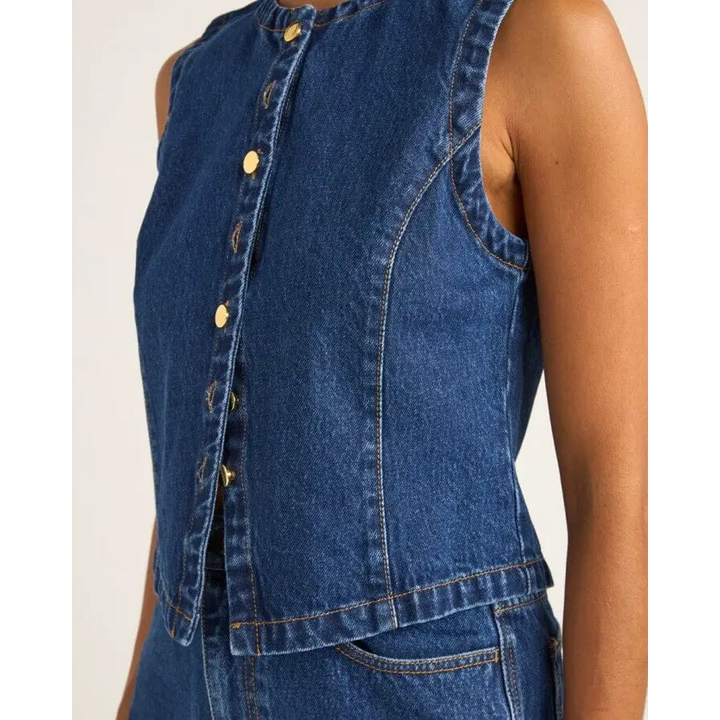 Rhythm Gia Denim Vest 