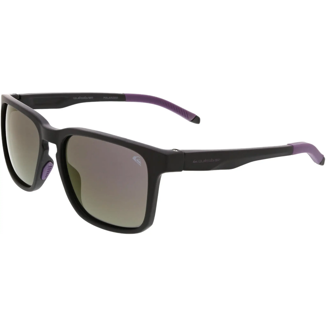 Quiksilver Seas the Day Polarised Sunglasses - Purple / Black - Blue - Purple Mirror