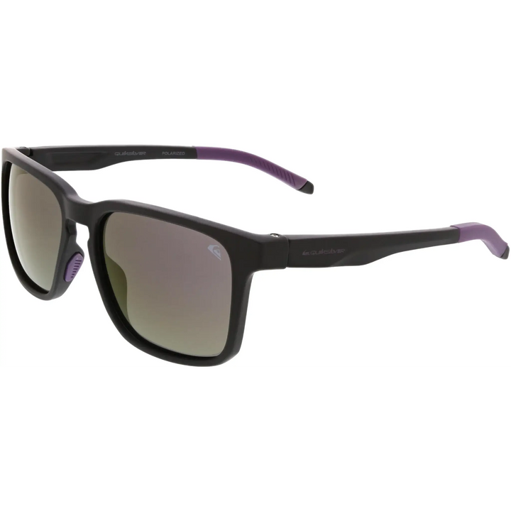 Quiksilver Seas the Day Polarised Sunglasses - Purple / Black - Blue - Purple Mirror