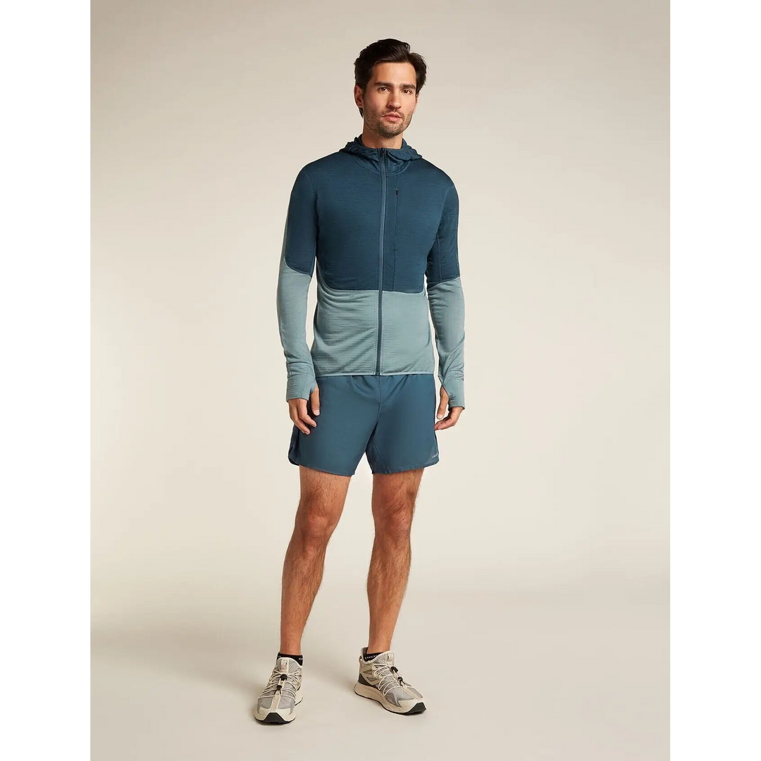 Icebreaker Merino Blend 200 Realfleece Descender Long Sleeve Zip Hoodie 