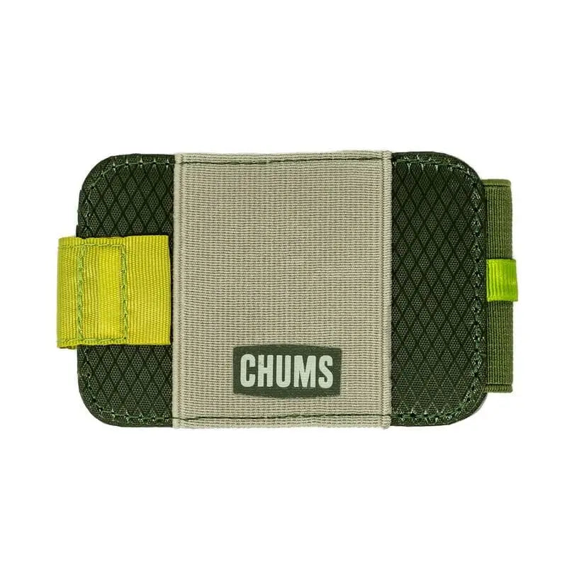 Chums Bandit Bi-Fold Wallet Light Olive / Tan / Gold 