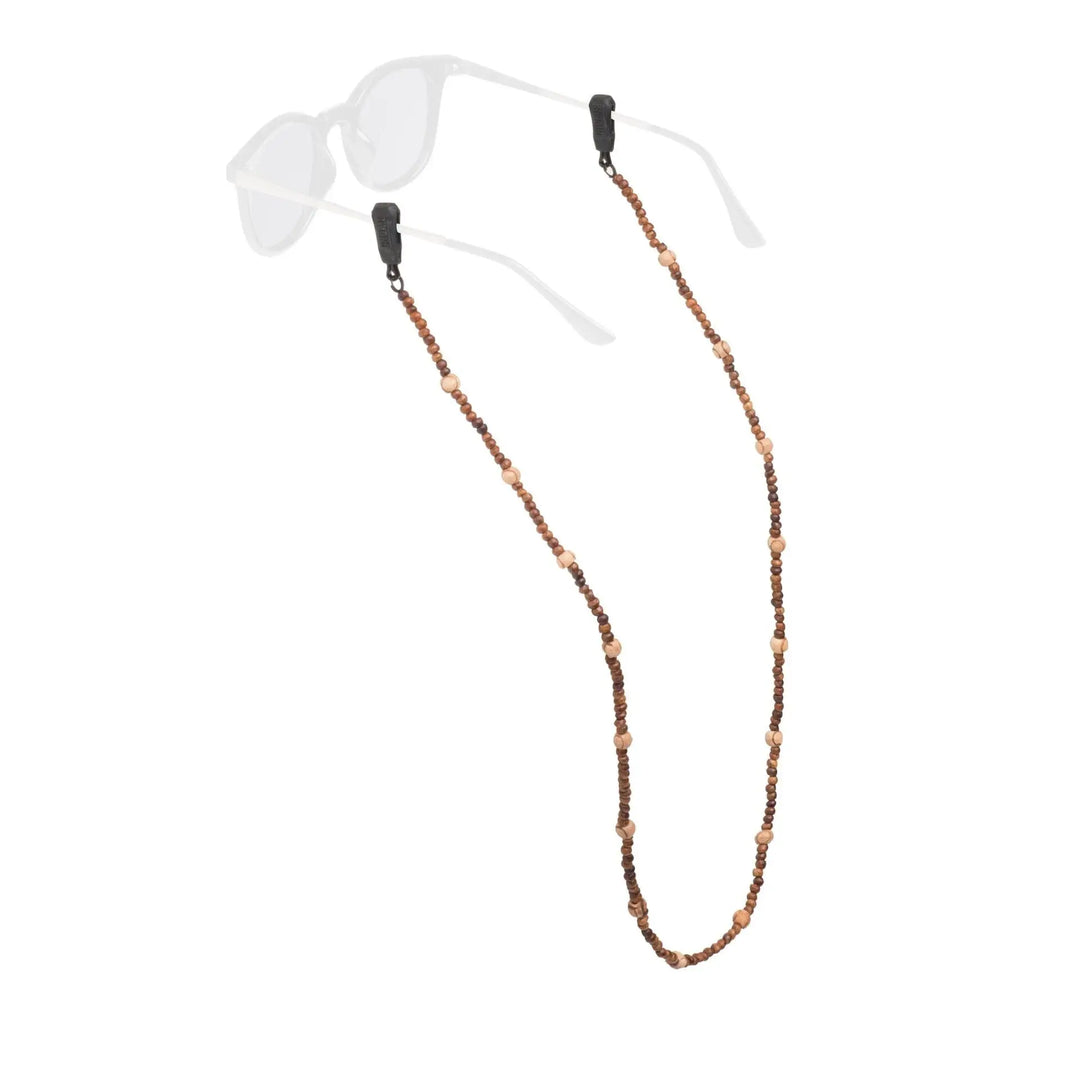 Chums Beaded Cord Eyewear Retainer Large Wood 