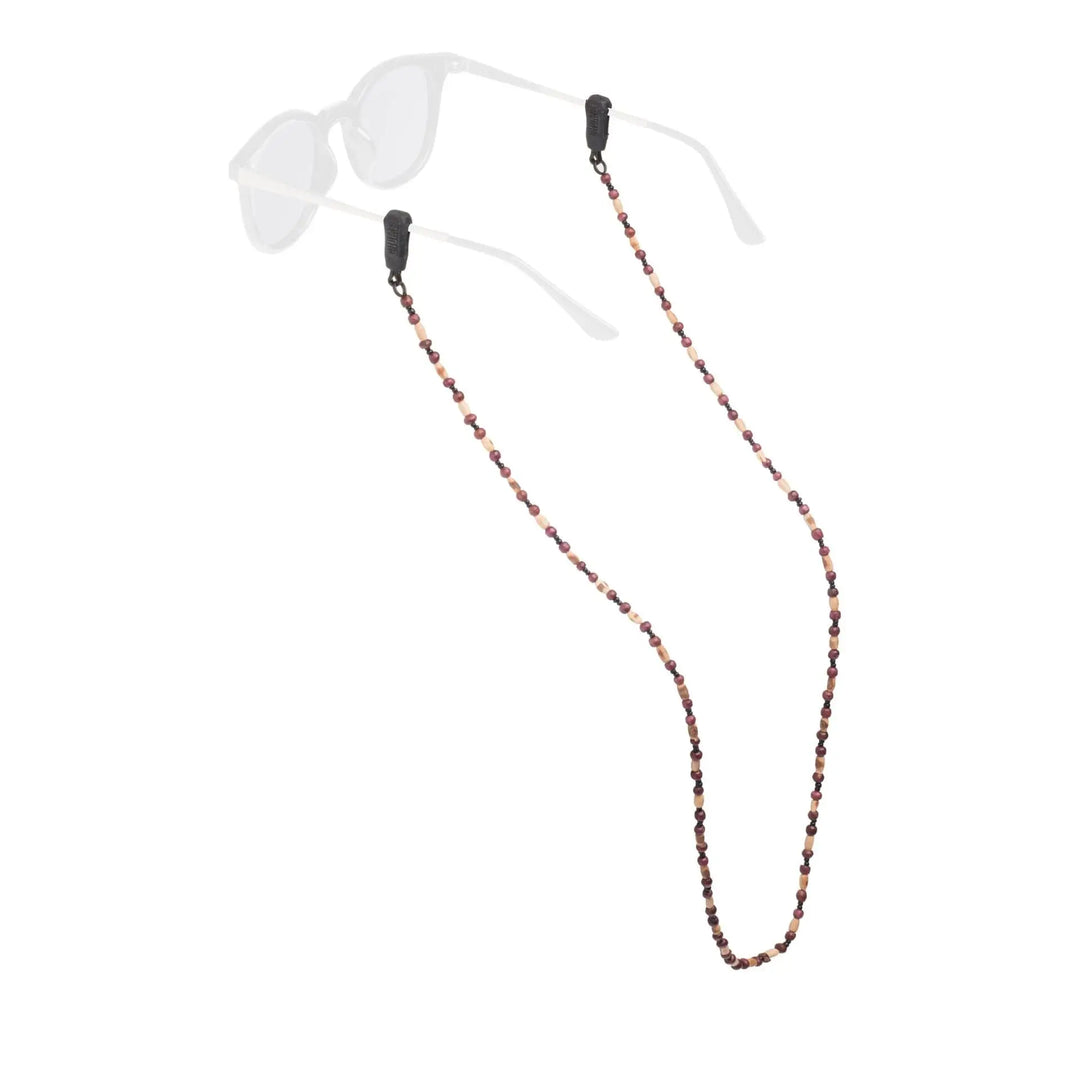 Chums Beaded Cord Eyewear Retainer Small Wood 