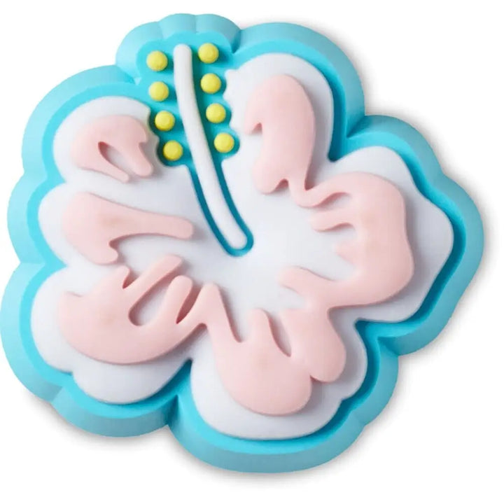 Crocs Jibbitz Blue Hibiscus 